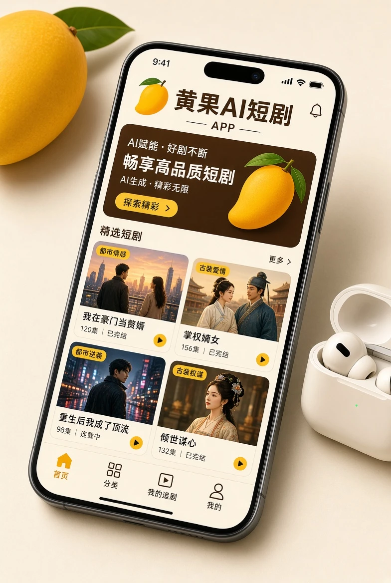 黄果AI移动端界面